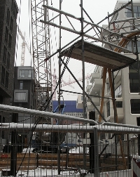 Baustellen Blick auf Elbphilharmonie Hamburg